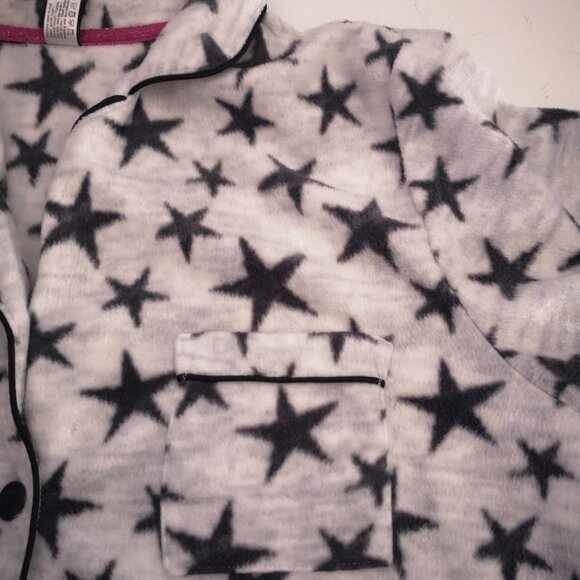 Charmour Ladies Size XL Light Grey with Dark Grey Stars 2 Piece PJ's - Picture 5 of 13